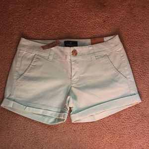 American eagle midi stretch shorts size 00